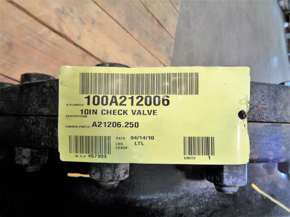 Mueller 10" Swing Check Valve, Ductile Iron, 175 WP, 100A212006